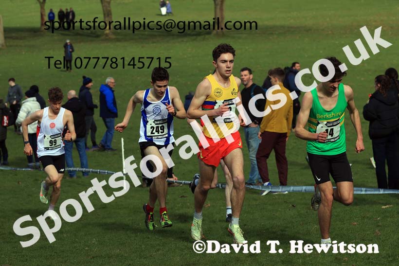 Mens Under-20s, 2024 CAU Inter Counties Cross Country Champs., Wollaton Park, Nottingham. Photo: David T. Hewitson/Sports for All Pics